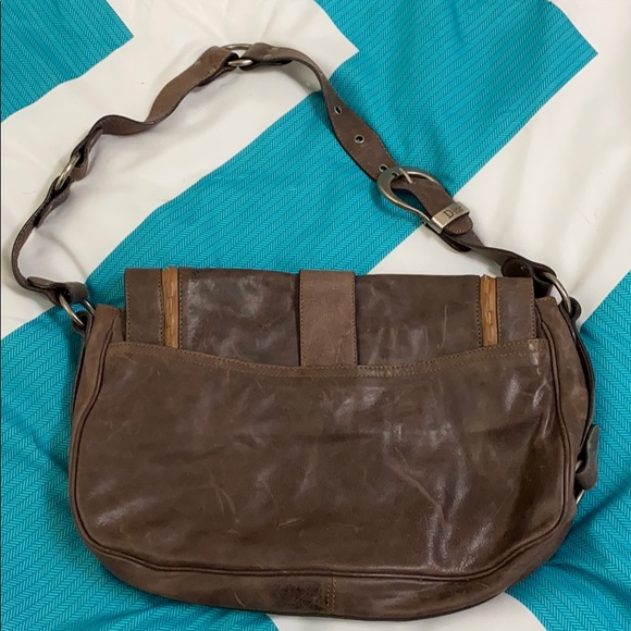 Dior Bags Christian Dior Dark Brown Leather Saddle Bag Poshmark